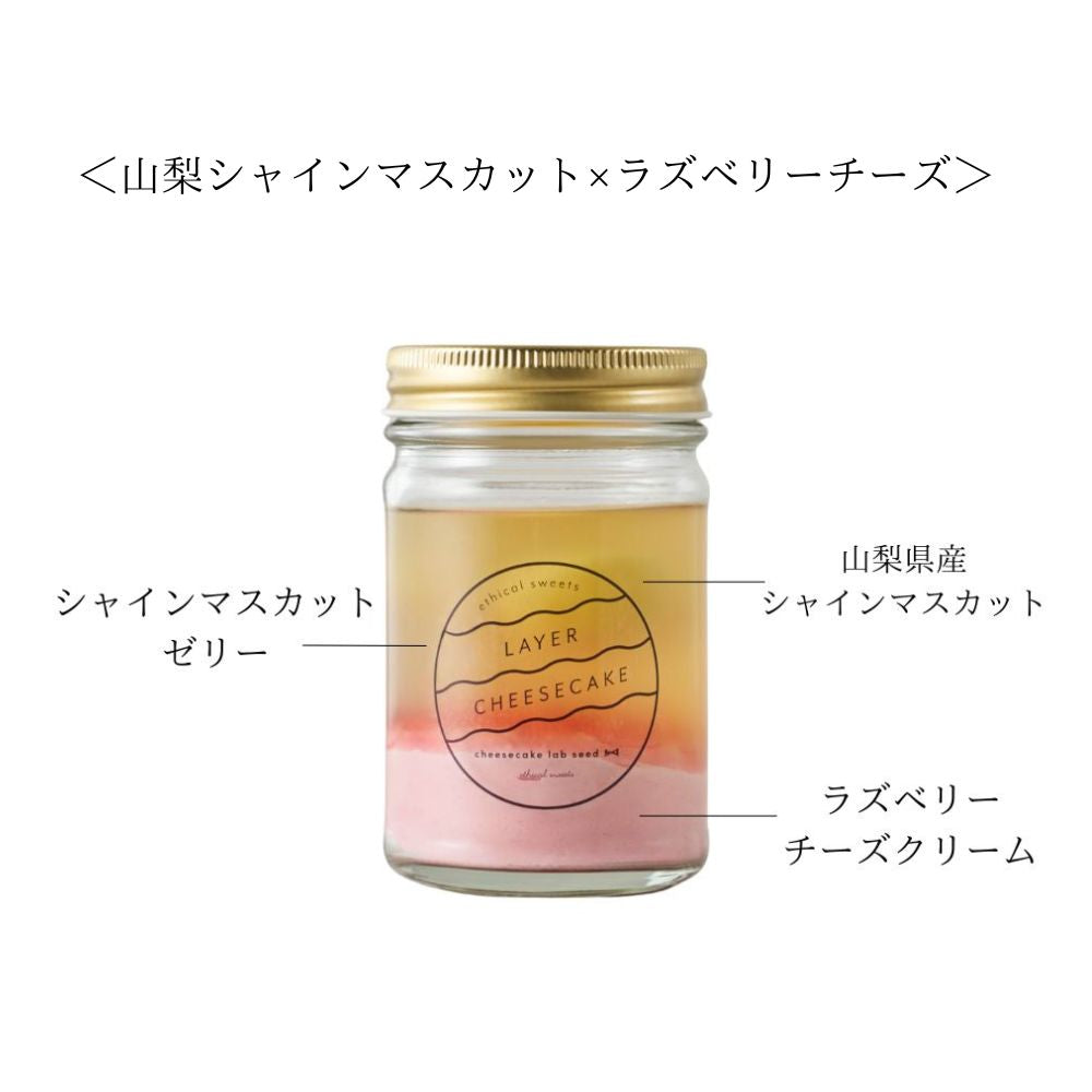 【OUTLET】レイヤーチーズケーキ 涼 ＜山梨シャインマスカット×ラズベリーチーズ＞
