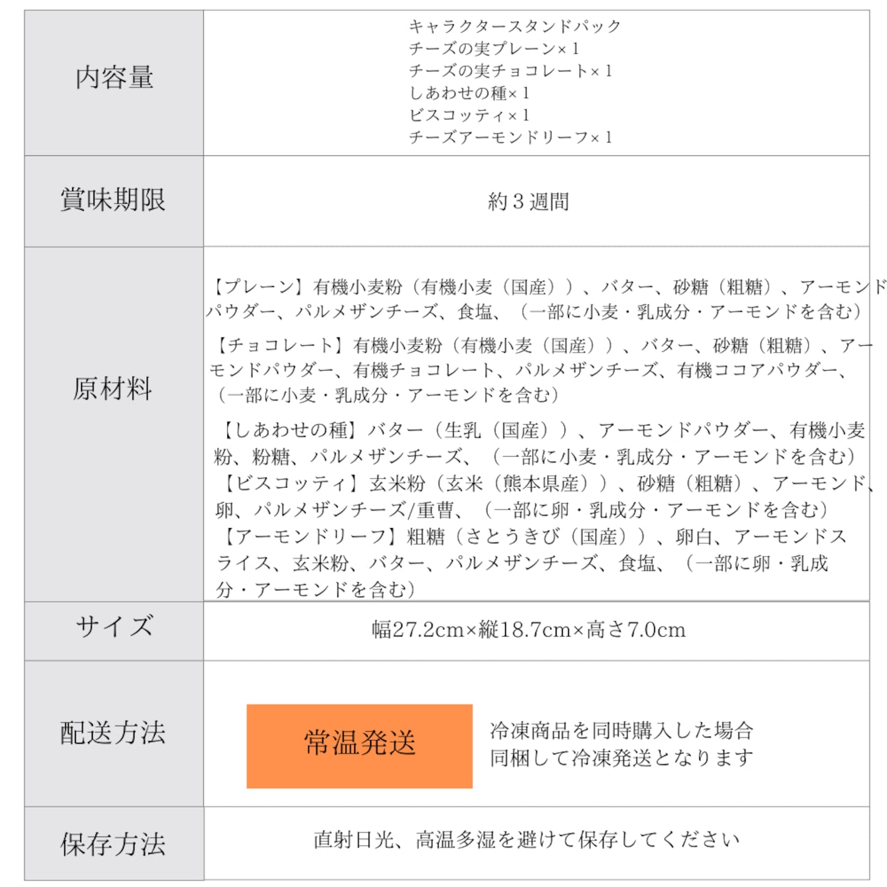 【スタンドパック】5個ギフト エシカルスイーツ