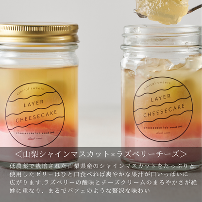 【OUTLET】レイヤーチーズケーキ 涼 ＜山梨シャインマスカット×ラズベリーチーズ＞