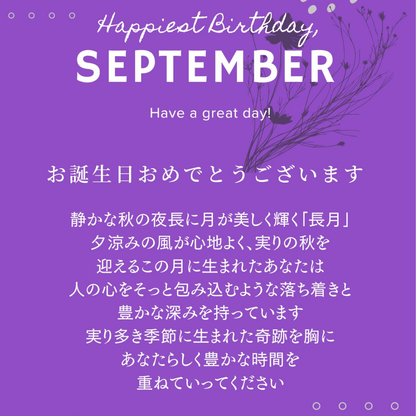 ９月のバースデーケーキ【長月】