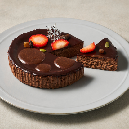 有機チョコレートのクリスマスチーズケーキ グルテンフリー